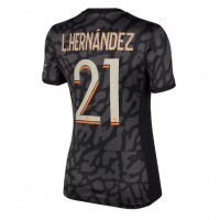 Paris Saint-Germain Lucas Hernandez #21 3rd trikot Frauen 2023-24 Kurzarm